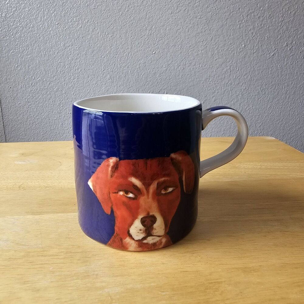 Anthropologie The Art of Anthropologie Candice Akins "Duke" Dog Portrait Ceramic